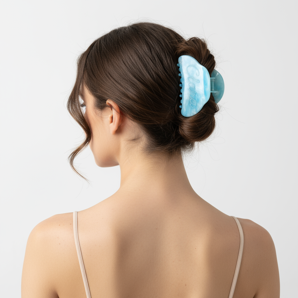 Hair Clip Blue Cannes