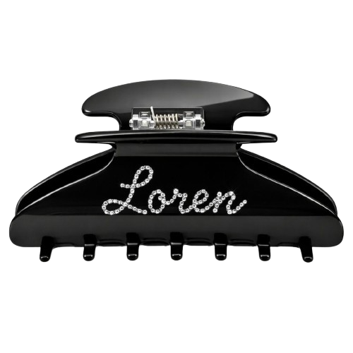 Hair Clip Black Tortoise